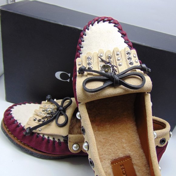 COACH ROCCASIN SLIPON Women Flat Shoes Loafers 6 - Picture 1 of 4